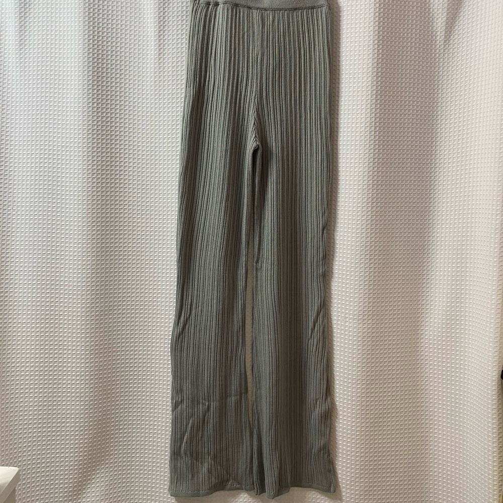 NWOT ASOS High Rise Knit Flare Pants - Picture 5 of 5
